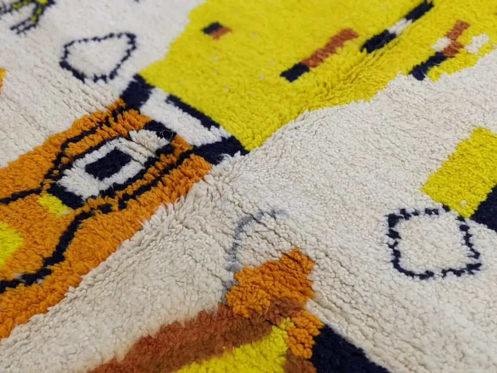 Cream Moroccan Azilal Rug for Diverse Decor