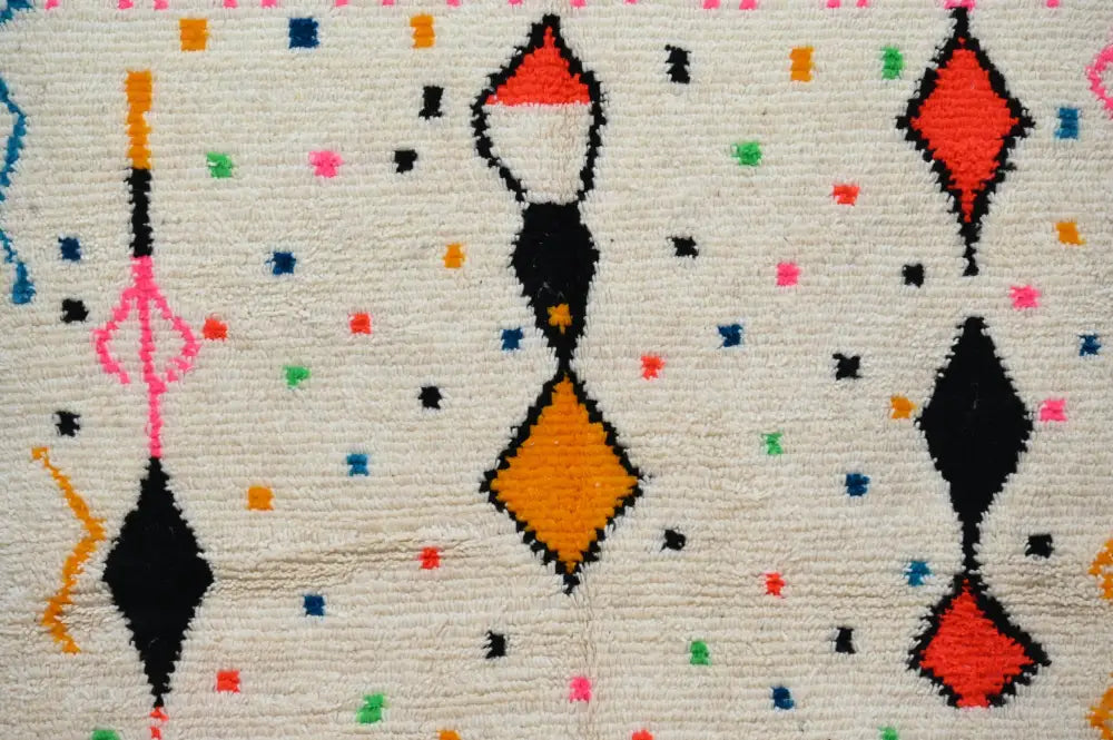 Colorful Cream Azilal Rug