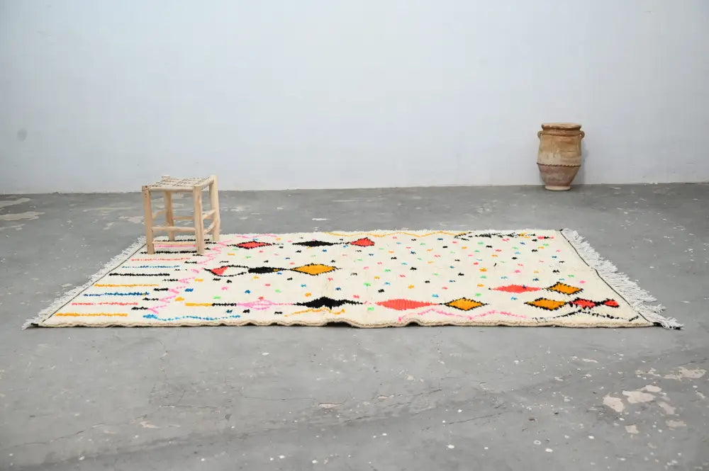 Colorful Cream Azilal Rug