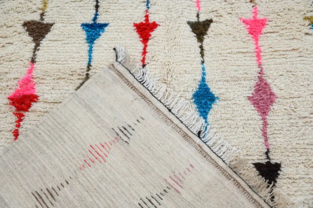 Geometric Beige Moroccan Carpet
