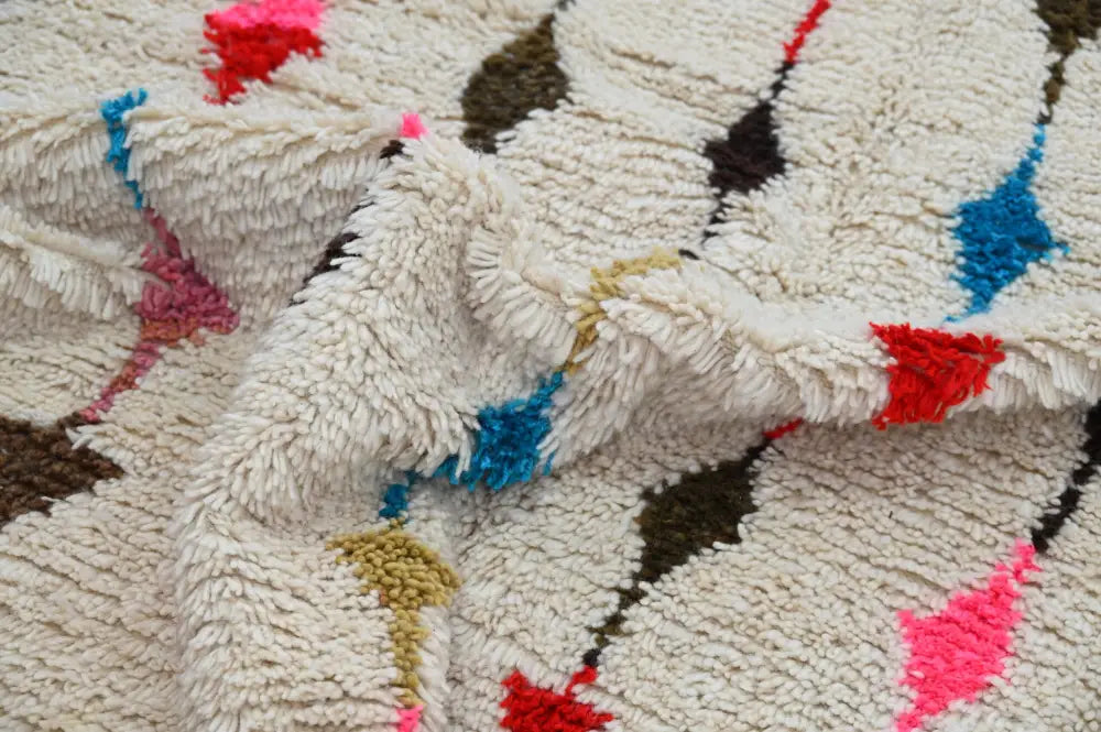 Geometric Beige Moroccan Carpet