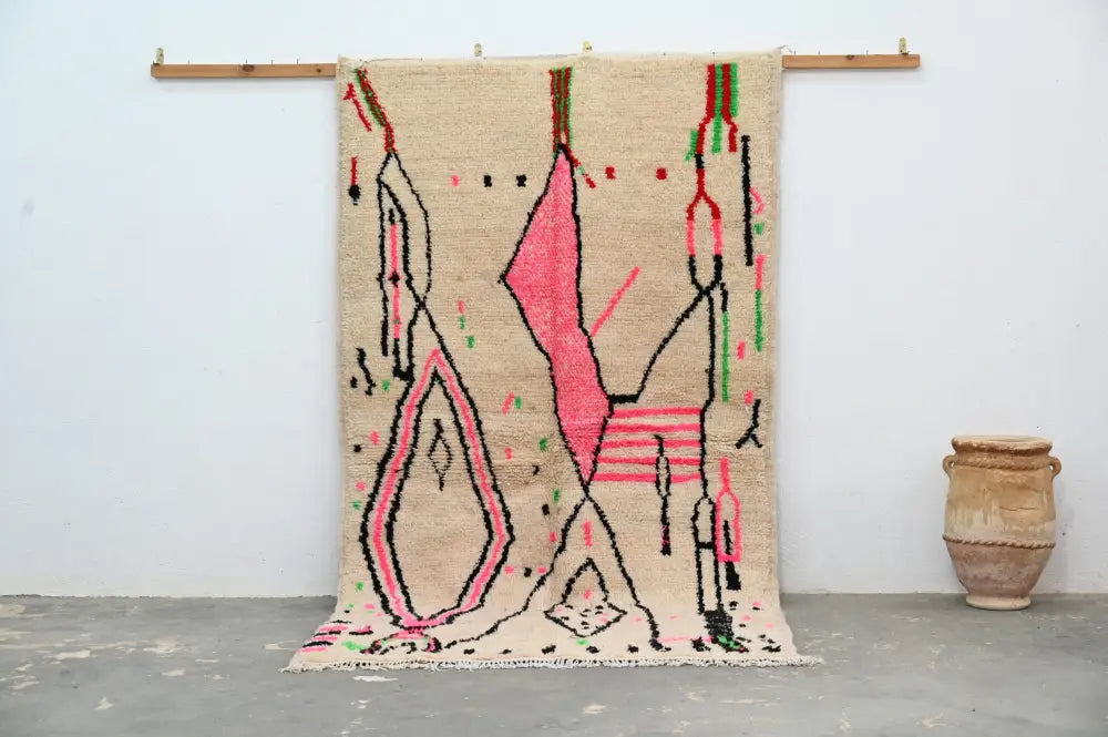Beige Pink Azilal Rug