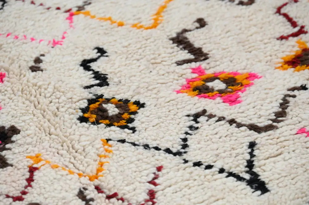 Beige Wool Azilal Rug in Neutral Tones