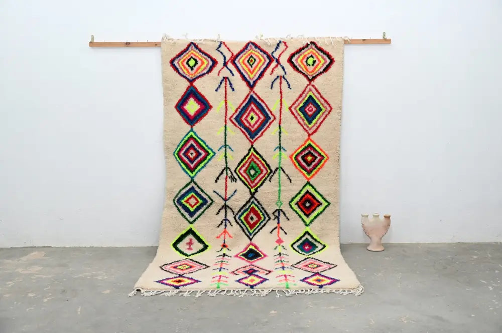 Beige Handmade Moroccan Rug