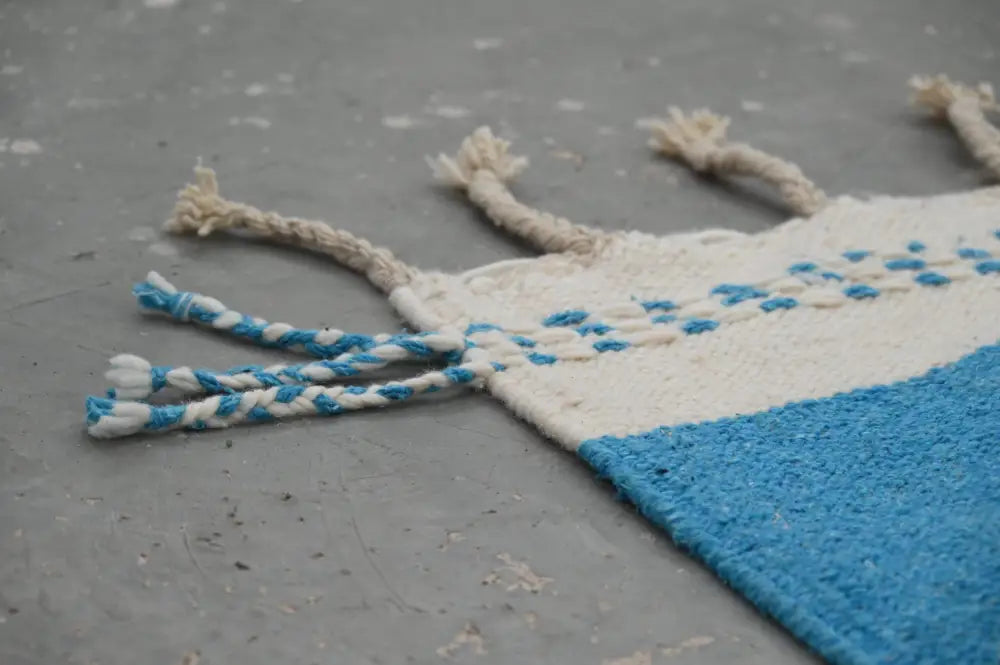 Beige Turquoise Azilal Rug