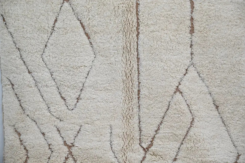 Cream Beige Moroccan Rug