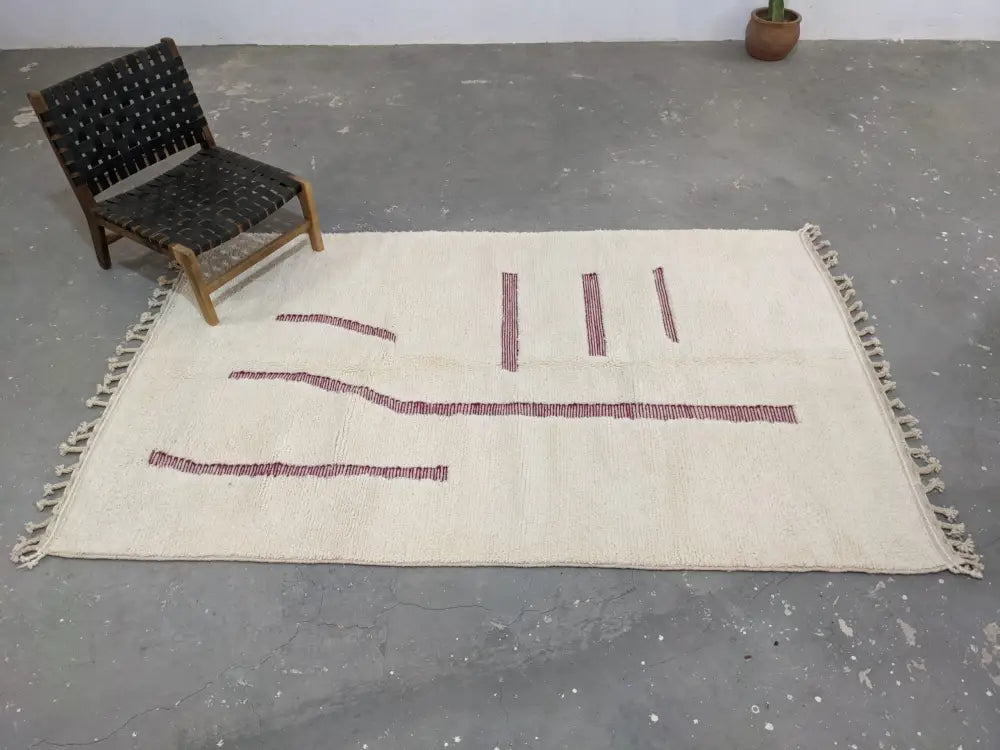 Rust Wool Moroccan Rug