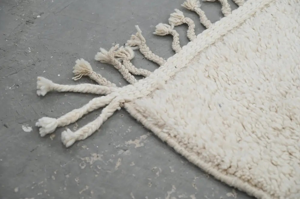 Cream Black Wool Decor