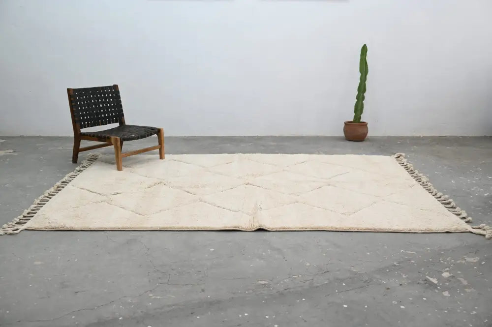 Beige Diamond Beni Ouarain Rug