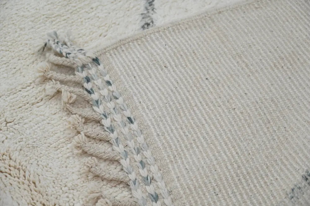 Beige Black Berber Rug