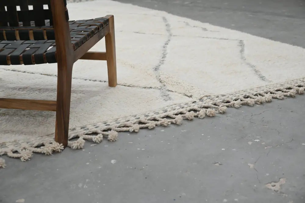 Beige Black Berber Rug