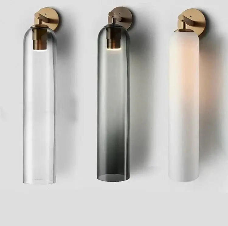 Smoked Glass Wall Sconce