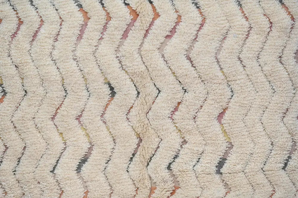Cream Zigzag Moroccan Rug Neutral Tones