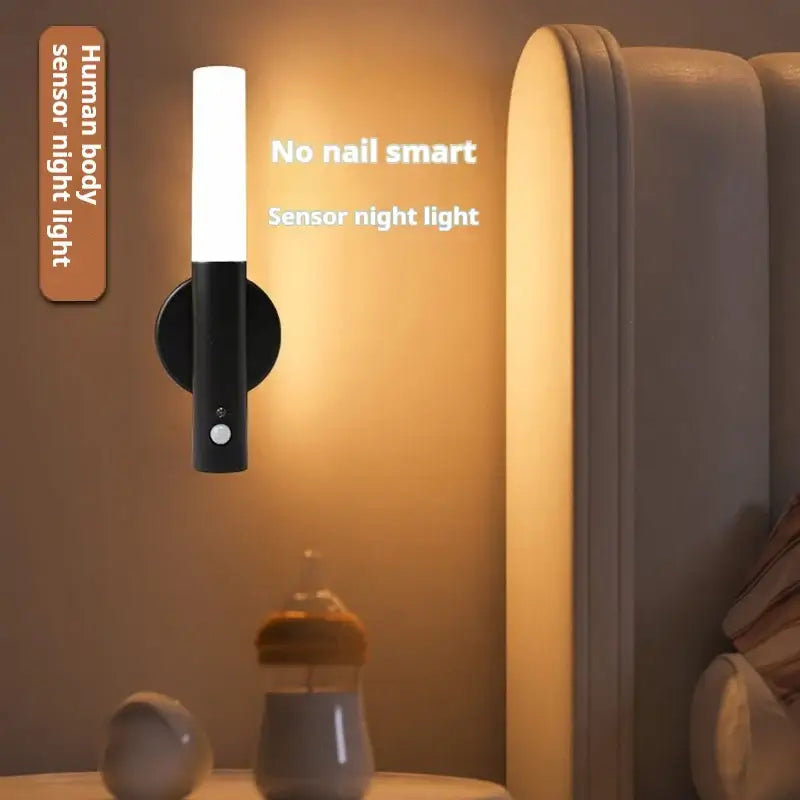 Black Motion Sensor Sconce