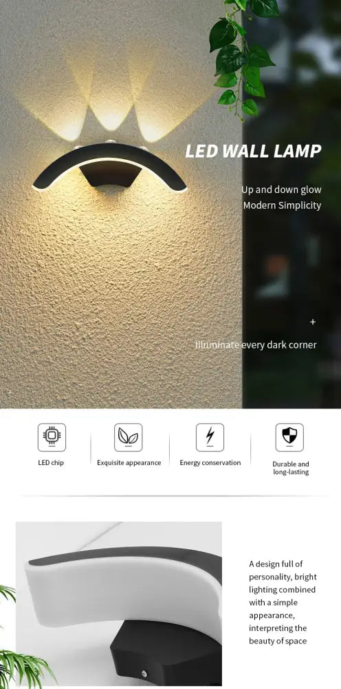 Black Frosted Glass Outdoor Light