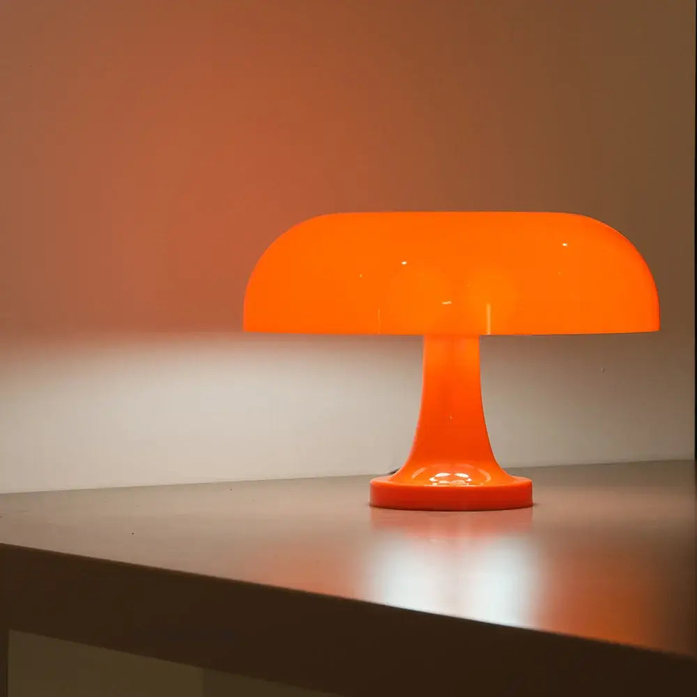 Orange Mushroom Table Lamp
