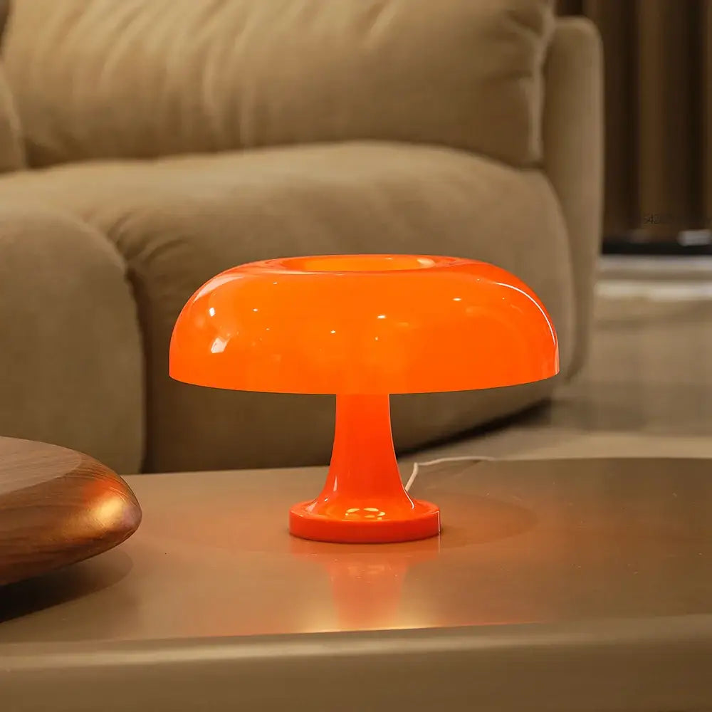 Orange Mushroom Table Lamp