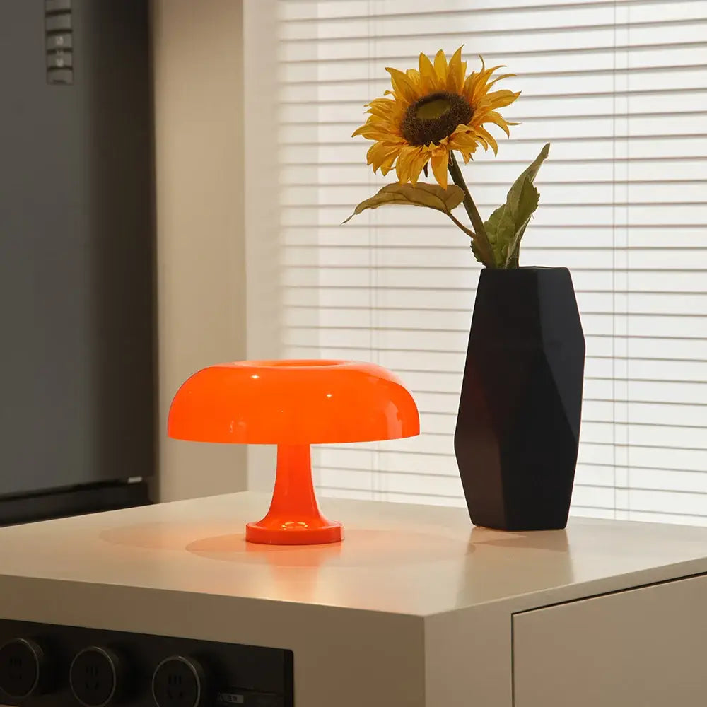 Orange Mushroom Table Lamp