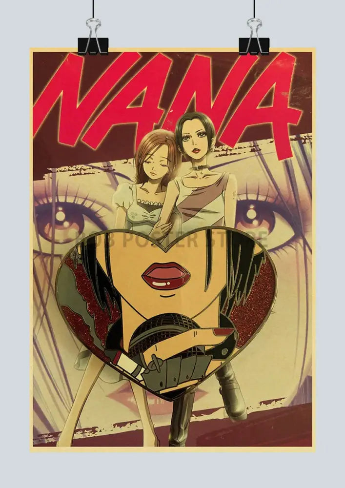 Red Black Anime Poster