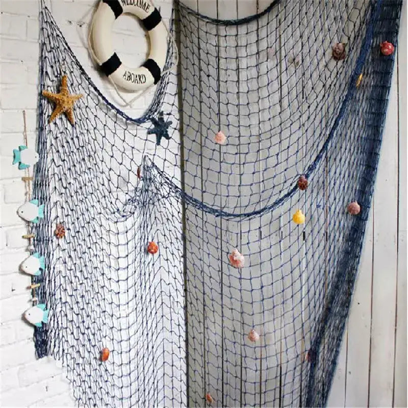 Beige Nautical Fishing Net