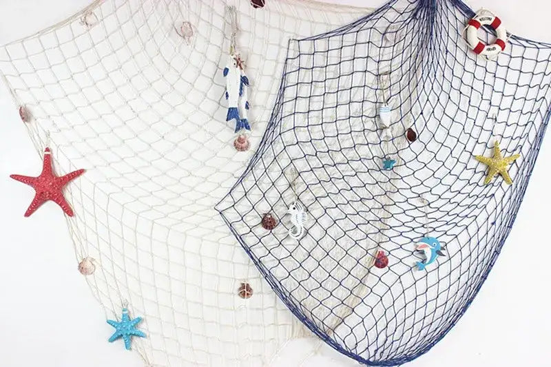 Beige Nautical Fishing Net