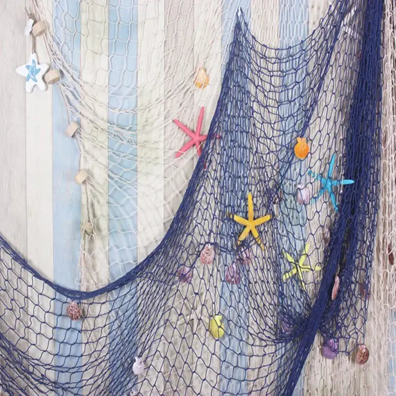 Beige Nautical Fishing Net