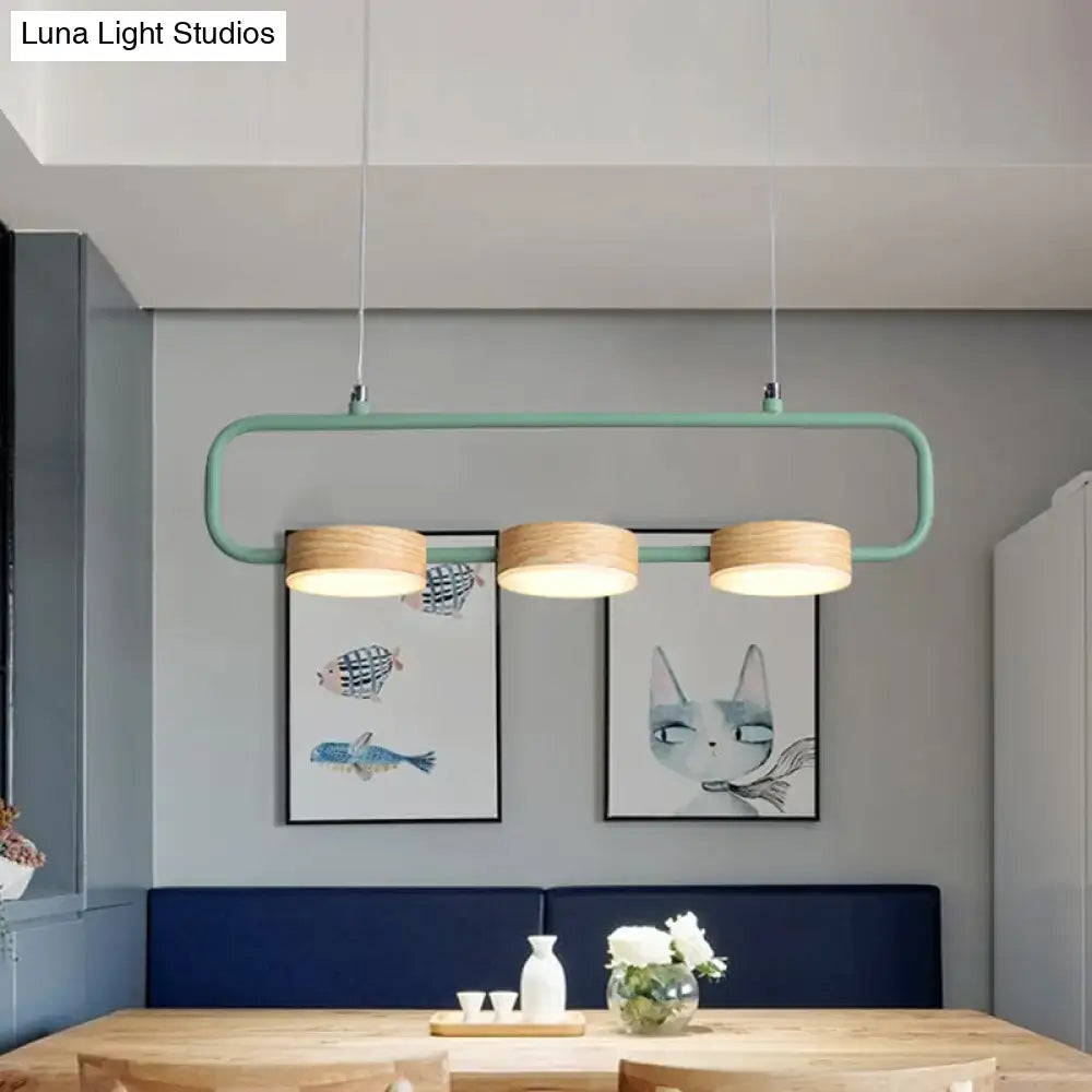 Mint Wood Pendant Light
