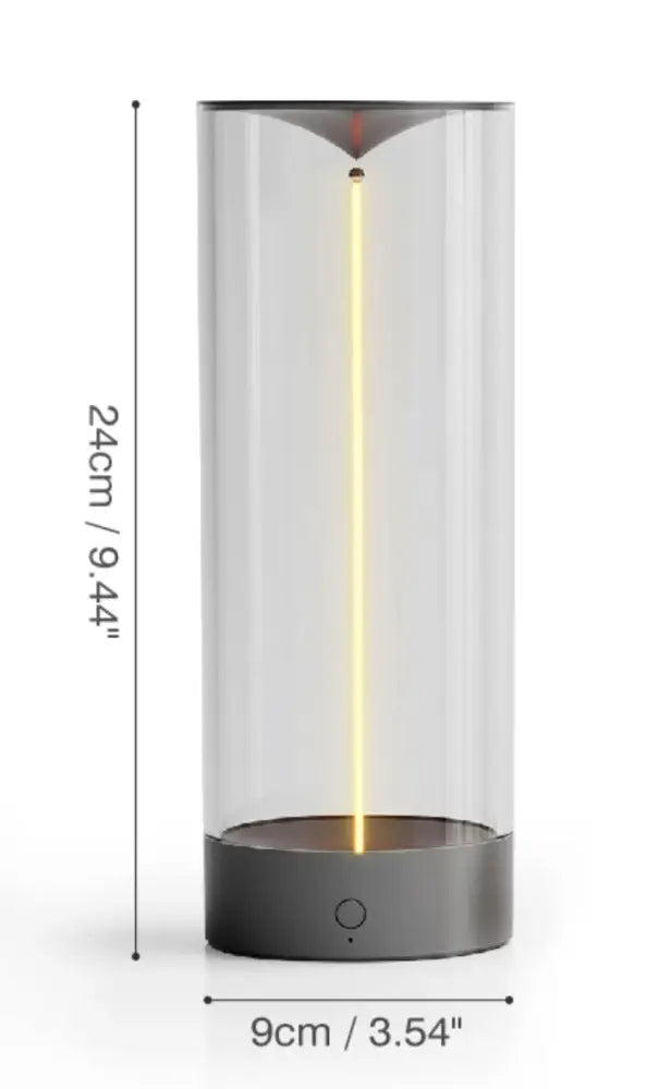 Black Glass Table Lamp
