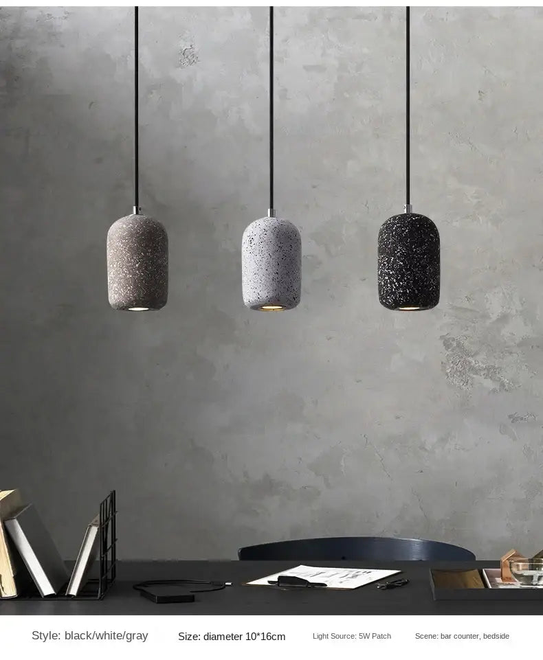 Grey Cement Pendant Lamp
