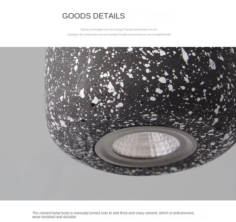 Grey Cement Pendant Lamp