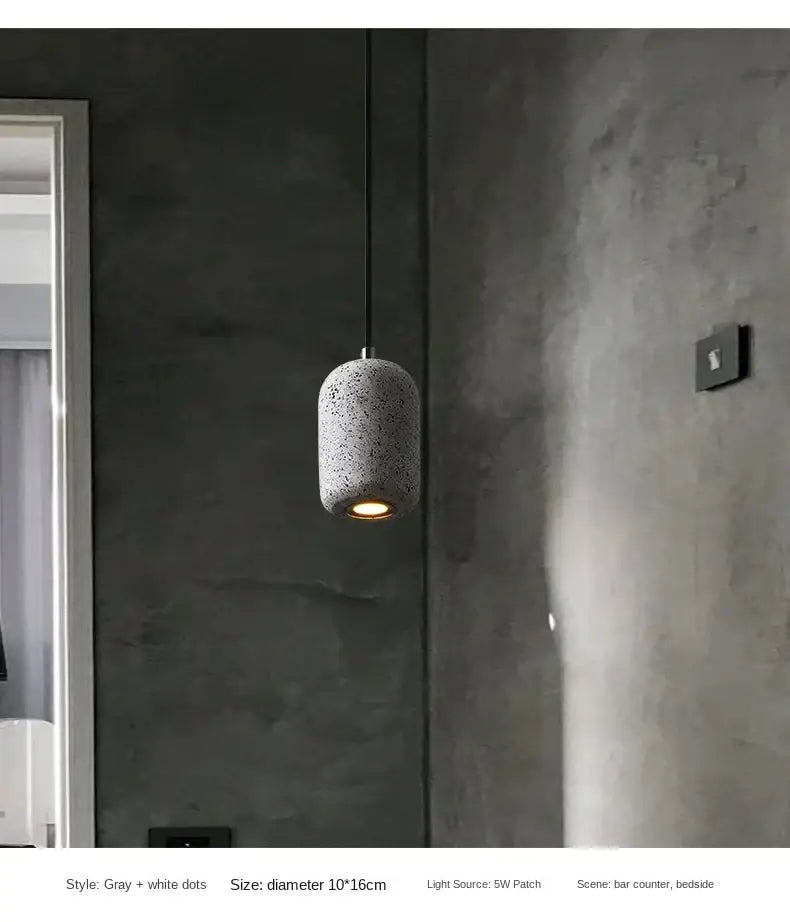 Grey Cement Pendant Lamp