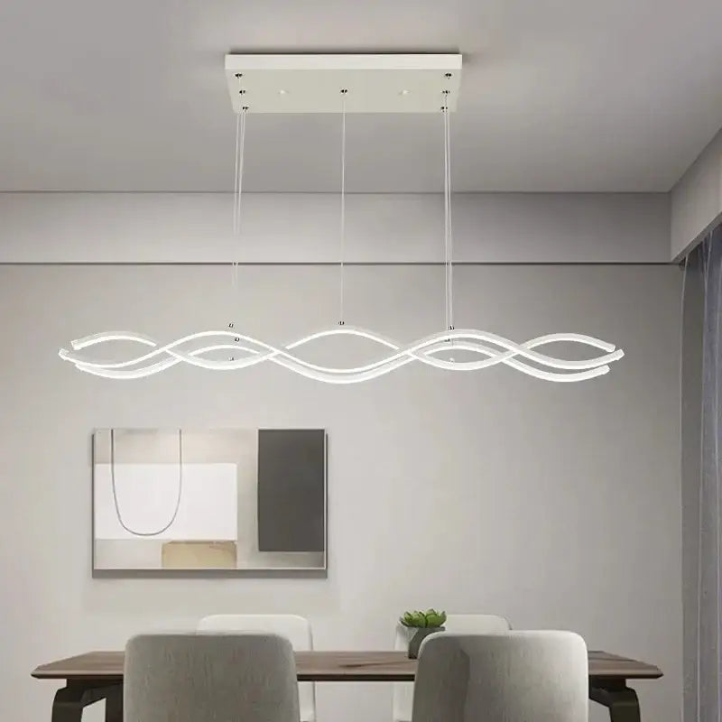 Black Nordic 3-Light Pendant for Dining Room