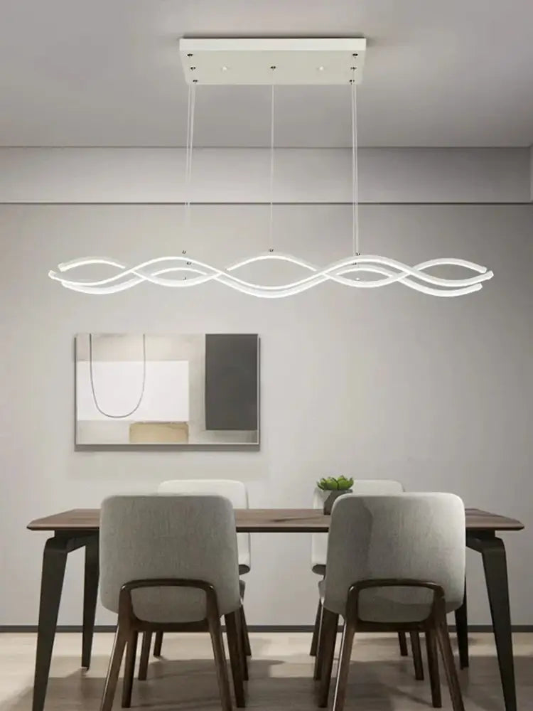 Black Nordic 3-Light Pendant for Dining Room