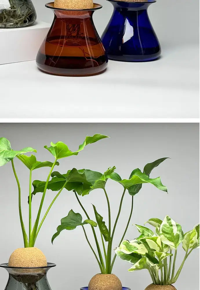 Blue Nordic Glass Vase
