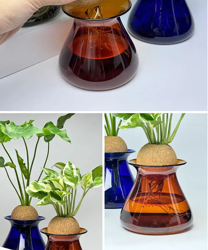 Blue Nordic Glass Vase