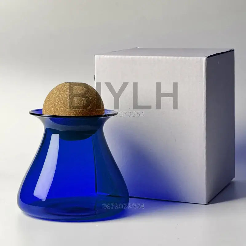 Blue Nordic Glass Vase