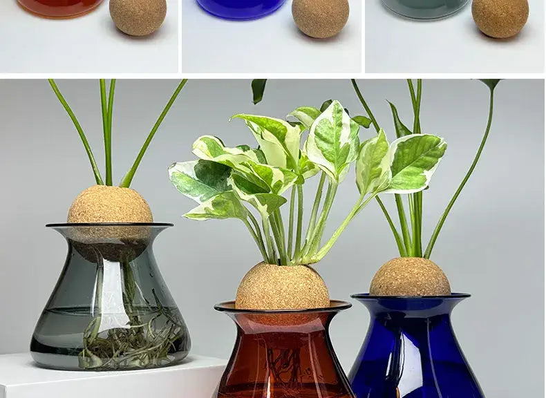 Blue Nordic Glass Vase