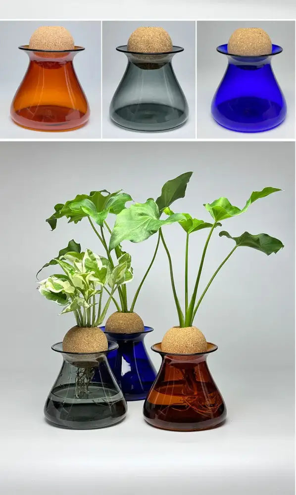 Blue Nordic Glass Vase