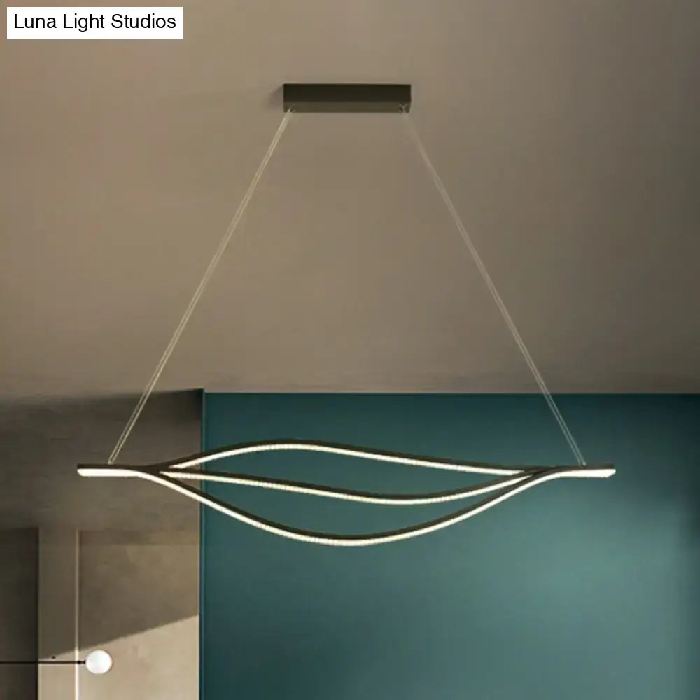 Black LED Pendant Light for Kitchen Island