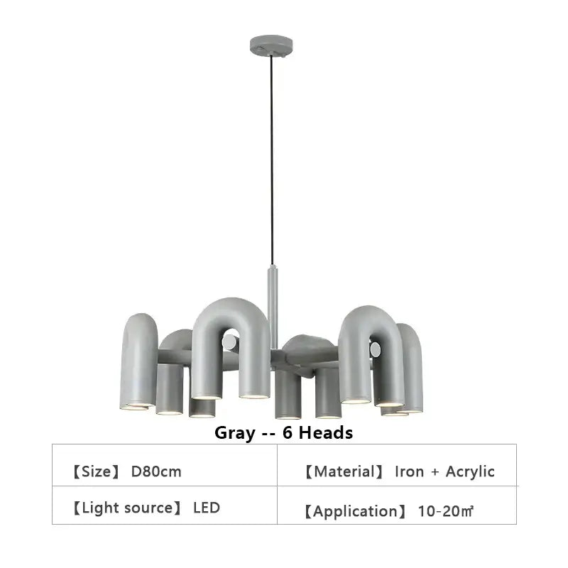 Blue LED Ceiling Chandelier