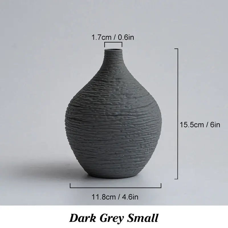 Sleek White Ceramic Vase Large or Small