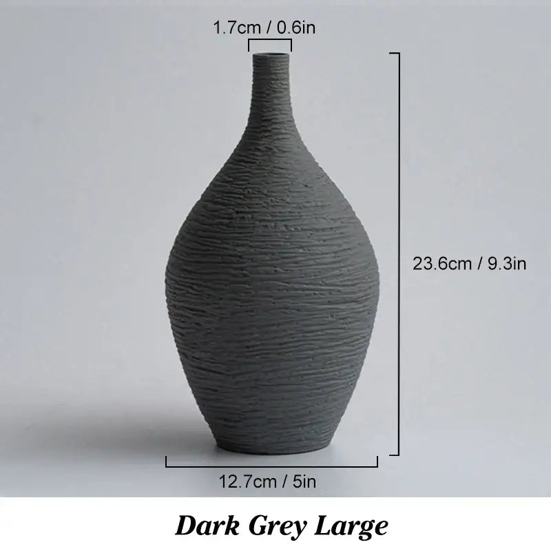 Sleek White Ceramic Vase Large or Small
