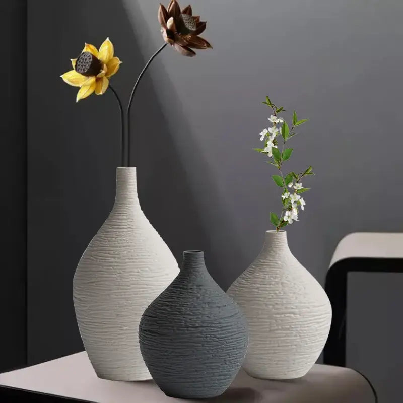 Sleek White Ceramic Vase Large or Small