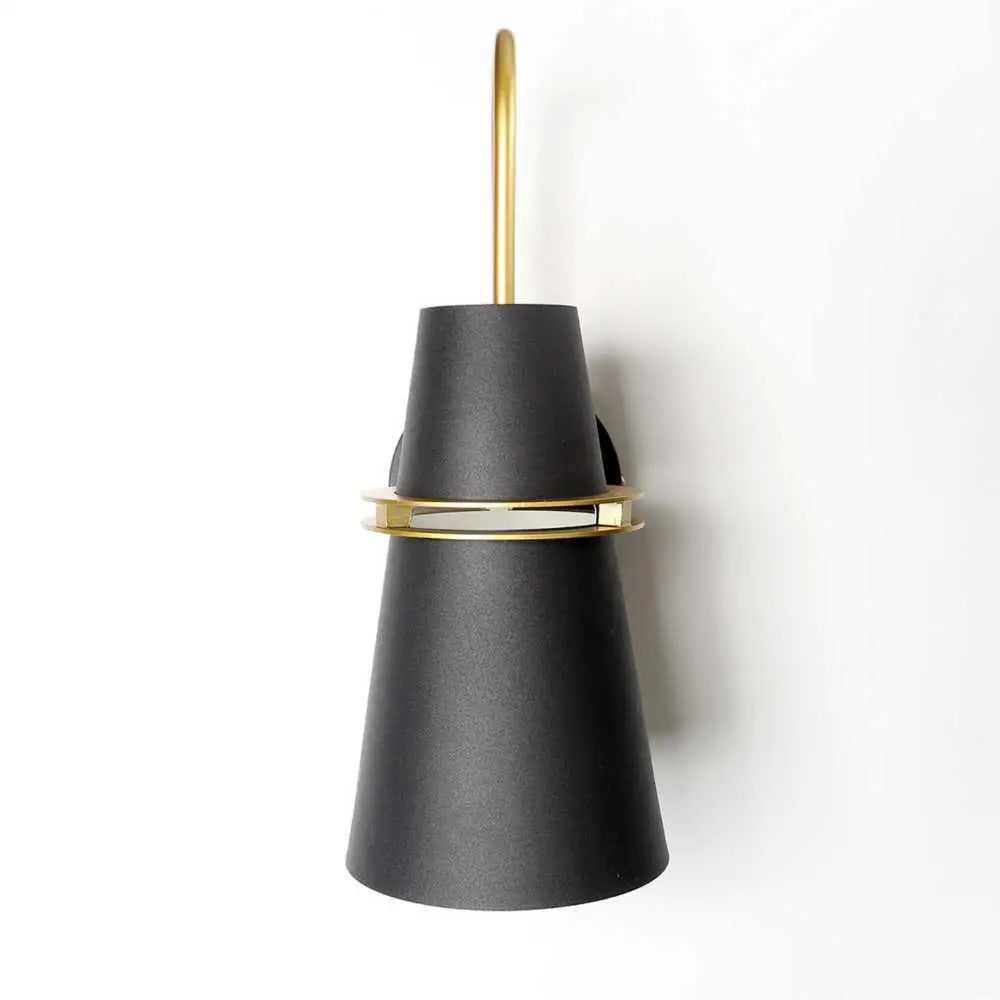 Blue Brass Conical Sconce