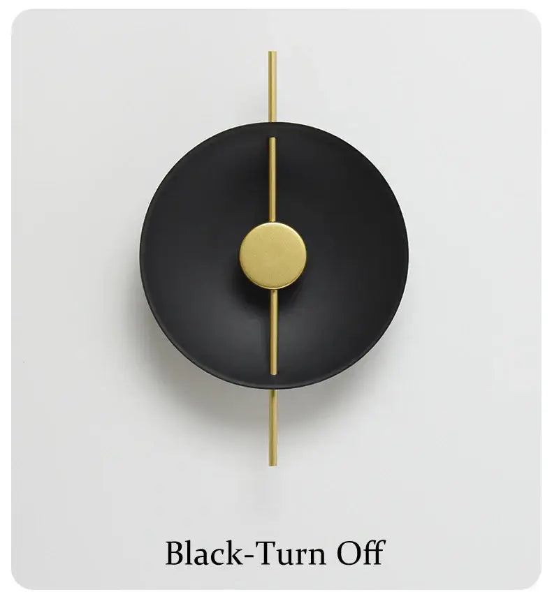 Gold Black Wall Sconce