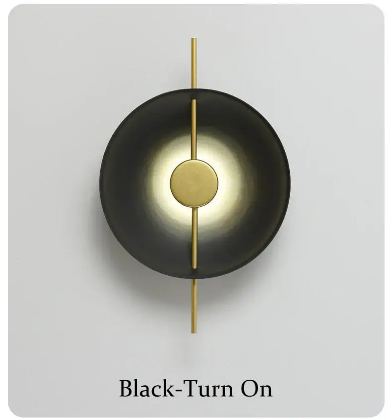 Gold Black Wall Sconce