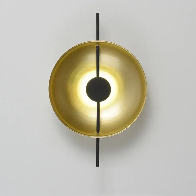 Gold Black Wall Sconce