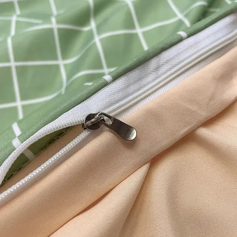 Green Cotton Bedding Set