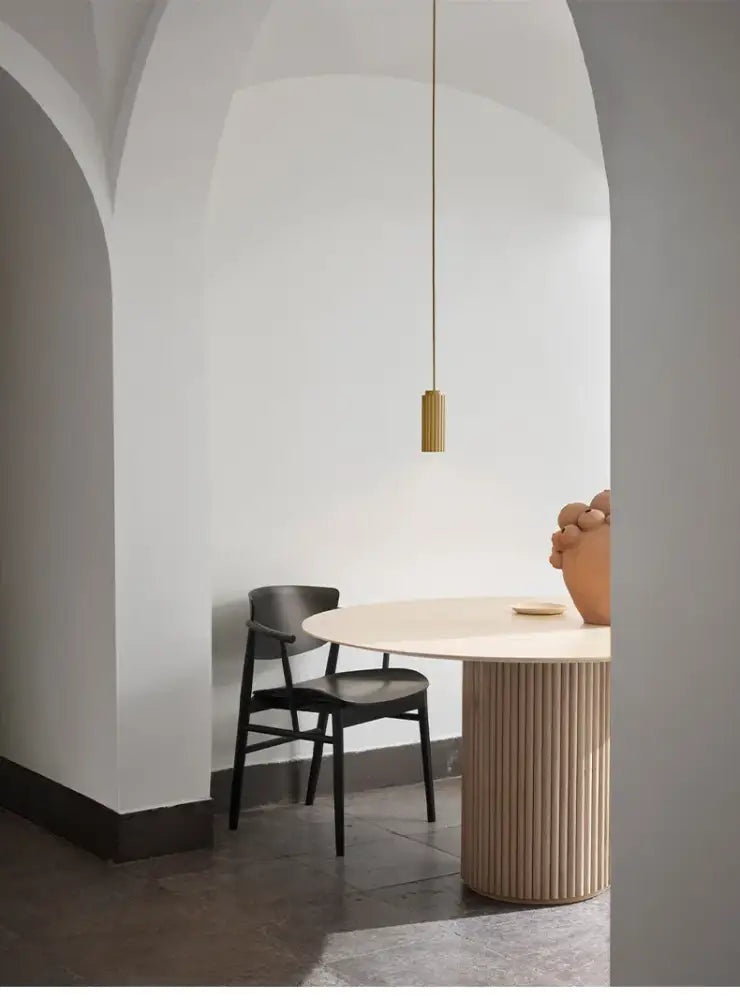 Wood Circle Chandelier