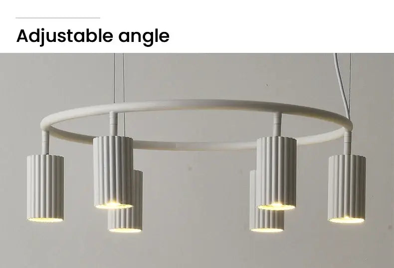 Wood Circle Chandelier
